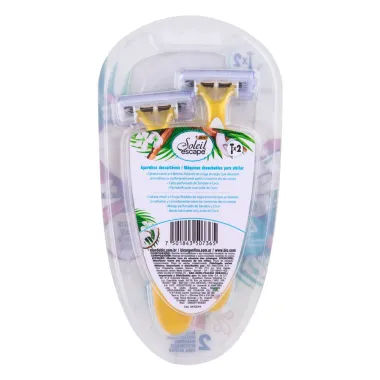 Aparelho para Depilar Bic Soleil Escape S&acirc;ndalo e Coco com 2 Unidades