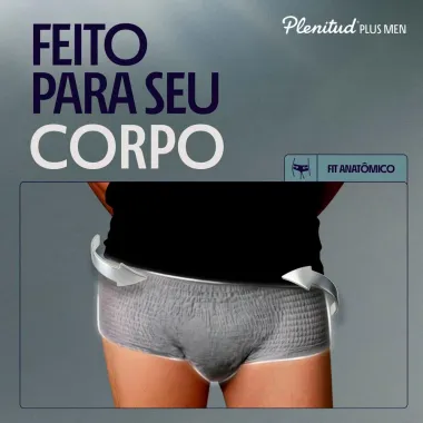 Roupa &Iacute;ntima Plenitud Plus Men Tamanho P/M Severa 16 Unidades Descart&aacute;veis
