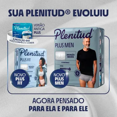 Roupa &Iacute;ntima Plenitud Plus Men Tamanho P/M Severa 16 Unidades Descart&aacute;veis
