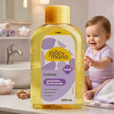 Col&ocirc;nia Infantil Jo&atilde;o e Maria Beb&ecirc; Cheirinho de Lavanda 200ml