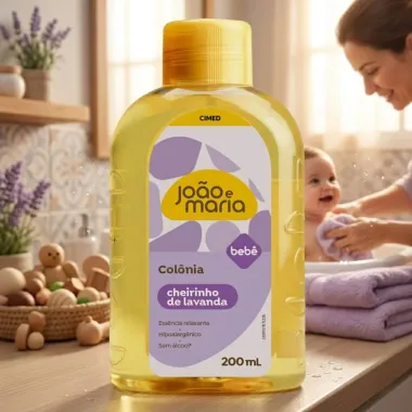 Col&ocirc;nia Infantil Jo&atilde;o e Maria Beb&ecirc; Cheirinho de Lavanda 200ml