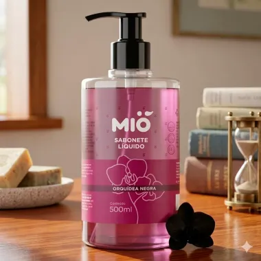 Sabonete L&iacute;quido Mi&oacute; Orqu&iacute;dea Negra 500ml