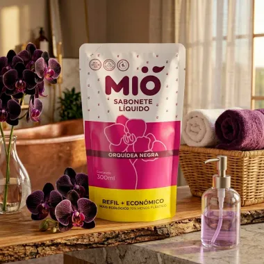 Sabonete L&iacute;quido Mi&oacute; Orqu&iacute;dea Negra Refil 300ml