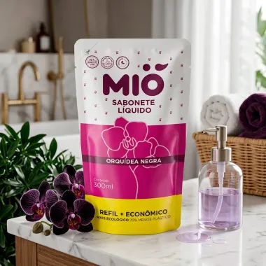 Sabonete L&iacute;quido Mi&oacute; Orqu&iacute;dea Negra Refil 300ml
