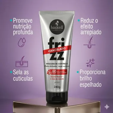 Mascara de Controle Haskell Frizz Cancelado 240g