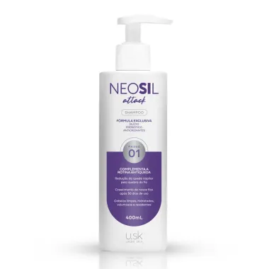 Shampoo Antiqueda Neosil Attack U.SK Passo 01 400ml