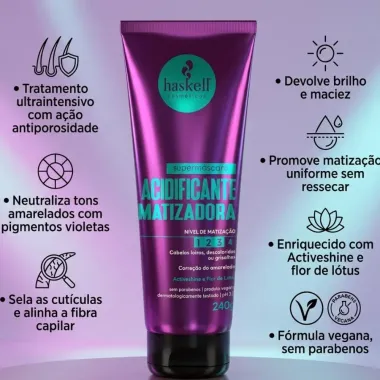 Supermascara Haskell Acidificante Matizadora 240g