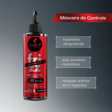 Mascara Liquida Lamelar Haskell Frizz Cancelado 200ml