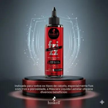 Mascara Liquida Lamelar Haskell Frizz Cancelado 200ml