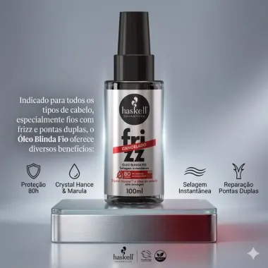 &Oacute;leo Blinda Fio Haskell Frizz Cancelado 100ml