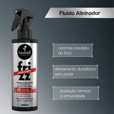 Fluido Alinhador Haskell Frizz Cancelado 200ml