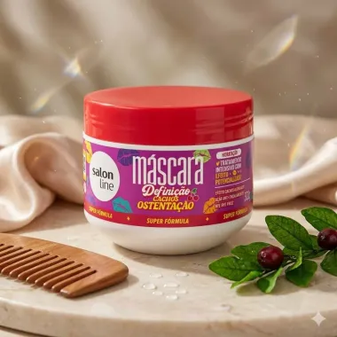 M&aacute;scara de Tratamento Salon Line Defini&ccedil;&atilde;o Intensa Cachos Ostenta&ccedil;&atilde;o 300g