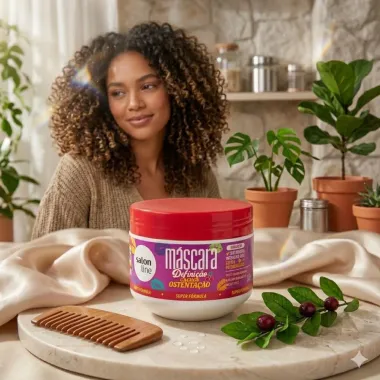 M&aacute;scara de Tratamento Salon Line Defini&ccedil;&atilde;o Intensa Cachos Ostenta&ccedil;&atilde;o 300g