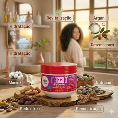 M&aacute;scara de Tratamento Salon Line Defini&ccedil;&atilde;o Intensa Cachos Ostenta&ccedil;&atilde;o 300g