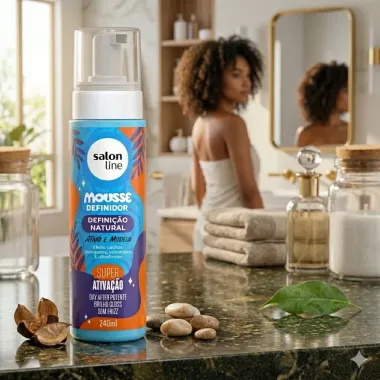Mousse Definidor Salon Line Defini&ccedil;&atilde;o Natural Ativa E Modela 240ml