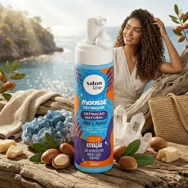 Mousse Definidor Salon Line Defini&ccedil;&atilde;o Natural Ativa E Modela 240ml