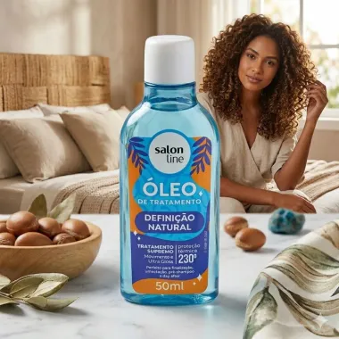 &Oacute;leo Capilar De Tratamento Salon Line Defini&ccedil;&atilde;o Natural 50ml