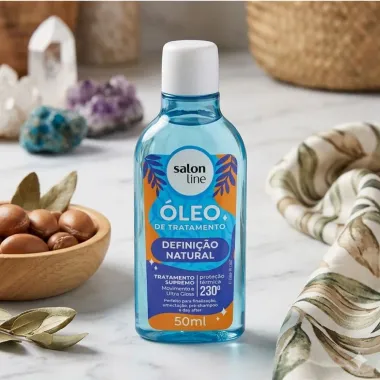 &Oacute;leo Capilar De Tratamento Salon Line Defini&ccedil;&atilde;o Natural 50ml