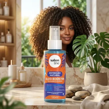 &Oacute;leo Booster de Tratamento Supremo Salon Line Defini&ccedil;&atilde;o Natural 120ml