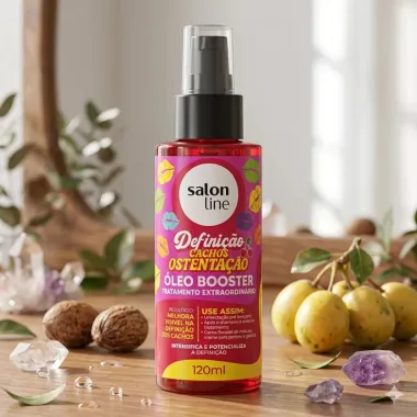 &Oacute;leo Booster Salon Line Tratamento Extraordin&aacute;rio Defini&ccedil;&atilde;o Cachos Ostenta&ccedil;&atilde;o 120ml