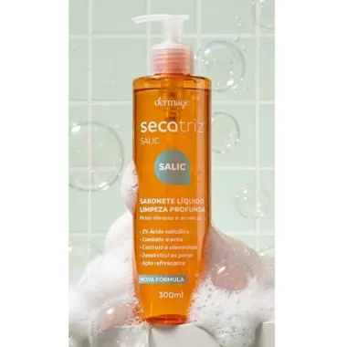 Secatriz Salic Dermage Sabonete L&iacute;quido Peles Oleosas e Acneicas 300ml