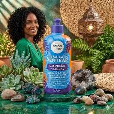 Creme de Pentear Salon Line Defini&ccedil;&atilde;o Natural Day After Ondulados e Cacheados 300ml