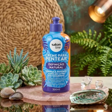 Creme de Pentear Salon Line Defini&ccedil;&atilde;o Natural Day After Ondulados e Cacheados 300ml