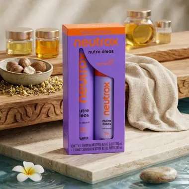 Kit Neutrox Nutre &Oacute;leos Shampoo 300ml e Condicionador 200ml