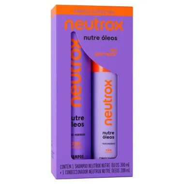 Kit Neutrox Nutre &Oacute;leos Shampoo 300ml e Condicionador 200ml