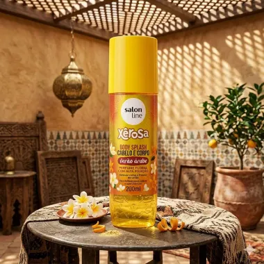 Body Splash Salon Line X&ecirc;rosa Ver&atilde;o &Aacute;rabe Corpo e Cabelo Floral 200ml