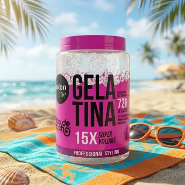 Gelatina Salon Line To de Cacho 15x Super Volume 1kg