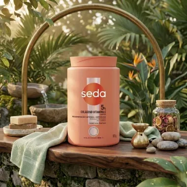 Creme para Pentear Seda 5% Col&aacute;geno Vitamina C 900g