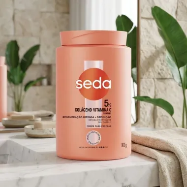 Creme para Pentear Seda 5% Col&aacute;geno Vitamina C 900g