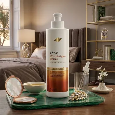 Creme para Pentear Dove UV Repair & Glow Fer&uacute;lico 240ml