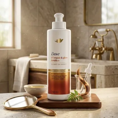 Creme para Pentear Dove UV Repair & Glow Fer&uacute;lico 240ml