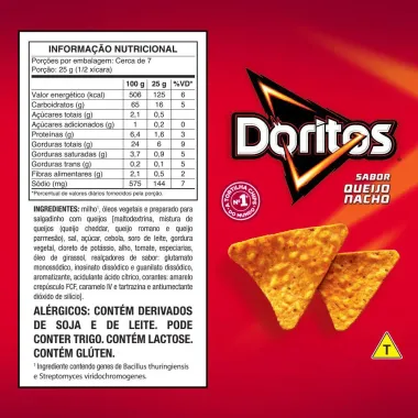 Doritos Elma Chips Sabor Queijo Nacho 183g