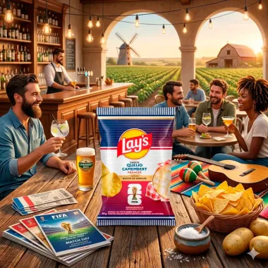 Batata Layss Sabor Queijo Camembert Franc&ecirc;s Copa do Mundo da FIFA 26 62g