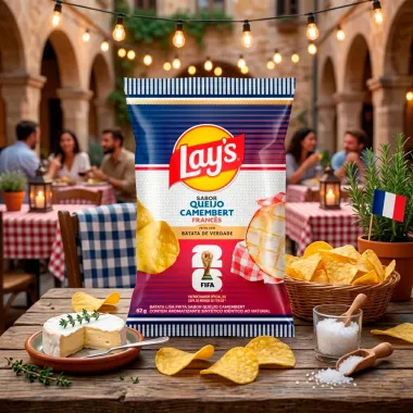 Batata Layss Sabor Queijo Camembert Franc&ecirc;s Copa do Mundo da FIFA 26 62g