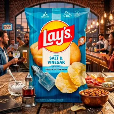 Batata Lays Sabor Salt e Vinegar 62g