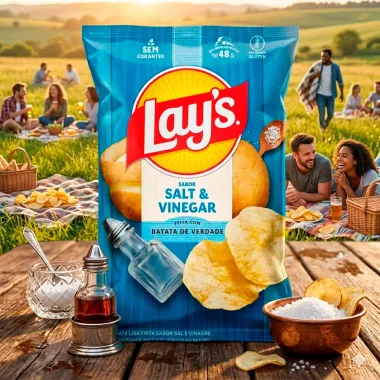 Batata Lays Sabor Salt e Vinegar 62g