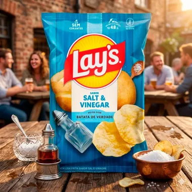 Batata Lays Sabor Salt e Vinegar 62g