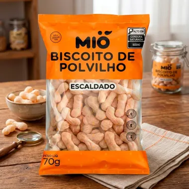 Biscoito de Polvilho Mi&oacute; Escaldado 70g