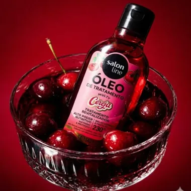 &Oacute;leo de Tratamento Capilar Salon Line Multy Cereja Tratamento Revitalizador 50ml