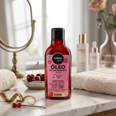&Oacute;leo de Tratamento Capilar Salon Line Multy Cereja Tratamento Revitalizador 50ml