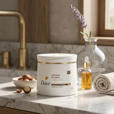 M&aacute;scara de Tratamento Dove Nutri&ccedil;&atilde;o e Tri &Oacute;leos 320g
