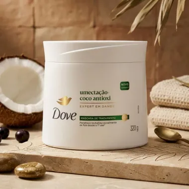 M&aacute;scara de Tratamento Dove Umecta&ccedil;&atilde;o e Coco Antioxi 320g