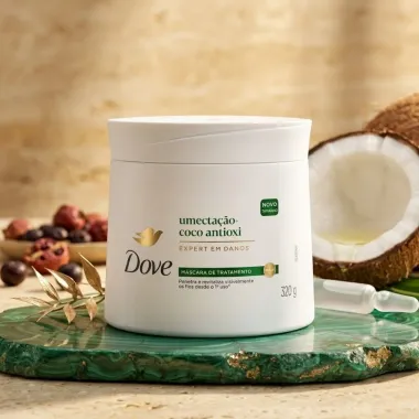 M&aacute;scara de Tratamento Dove Umecta&ccedil;&atilde;o e Coco Antioxi 320g