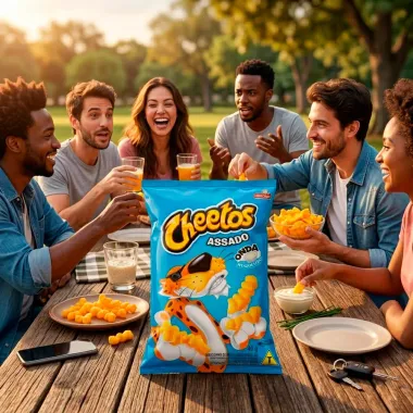 Chips Cheetos Assado Onda Sabor Requeij&atilde;o 40g