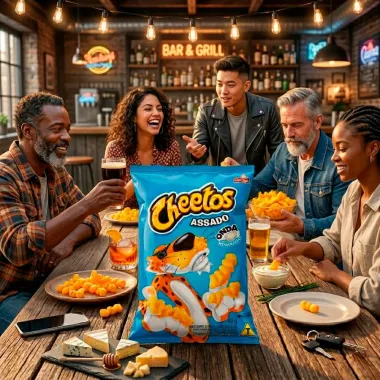 Chips Cheetos Assado Onda Sabor Requeij&atilde;o 40g