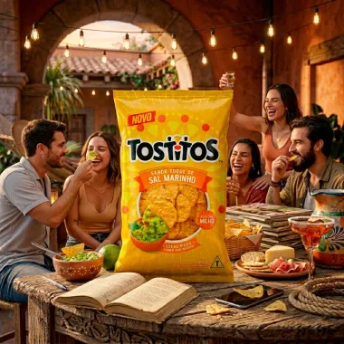 Salgadinho Tostitos Sabor Toque de Sal Marinho 260g